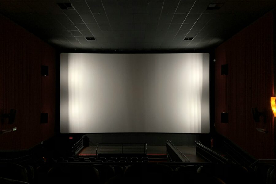 Movie theater screen hidden details audience